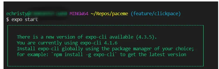 how to update or upgrade Expo CLI